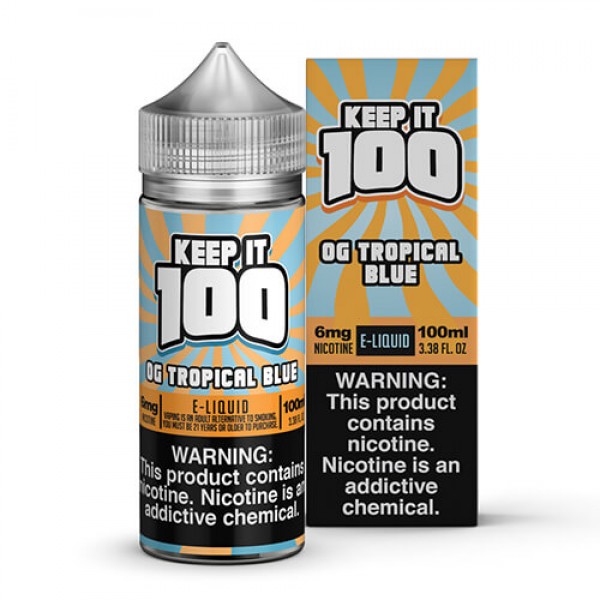 Keep It 100 E-Juice – OG Tropical Blue (Slushie) – 100ml / 3mg