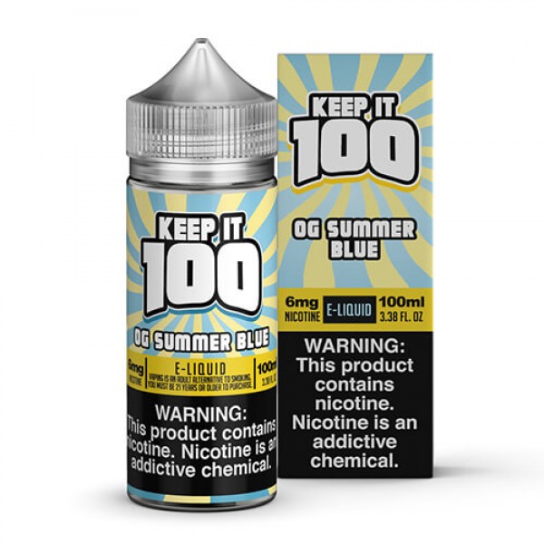 Keep It 100 E-Juice – OG Summer Blue (Slushie Lemonade) – 100ml / 3mg