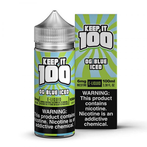 Keep It 100 E-Juice – OG Blue (Slushie) Iced – 100ml / 3mg