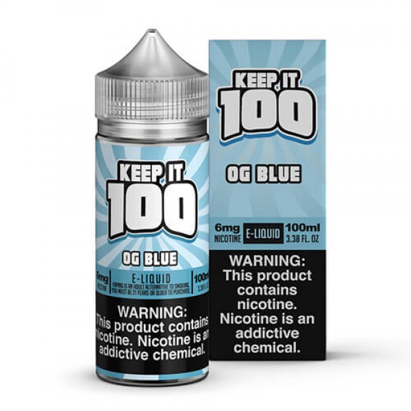 Keep It 100 E-Juice – OG Blue (Slushie) – 100ml / 6mg