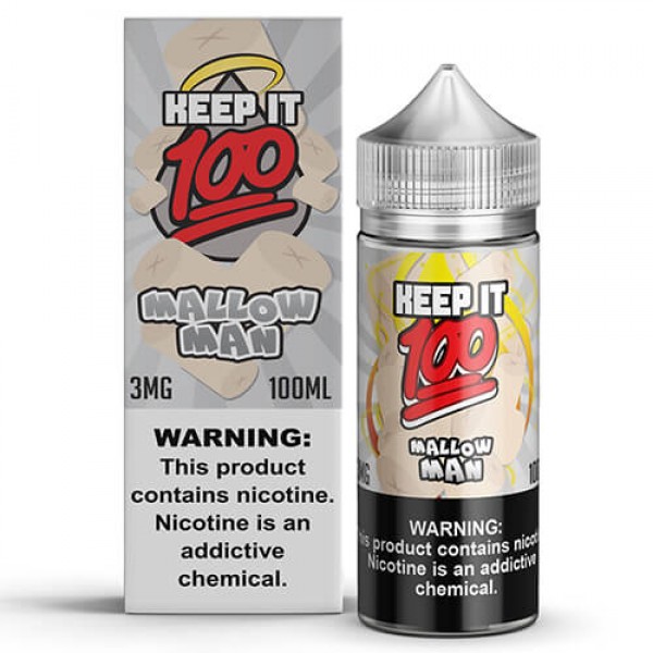 Keep It 100 E-Juice – Mallow Man – 100ml / 0mg