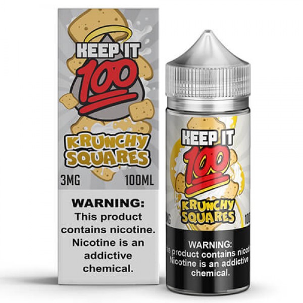 Keep It 100 E-Juice – Krunchy Squares – 100ml / 6mg