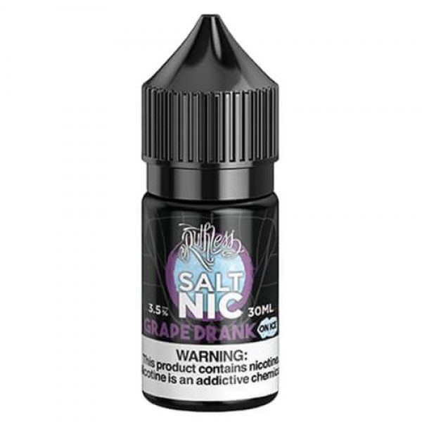 Ruthless Nicotine Salt – Grape Drank on Ice Nicotine Salt Eliquid – 30ml / 35mg