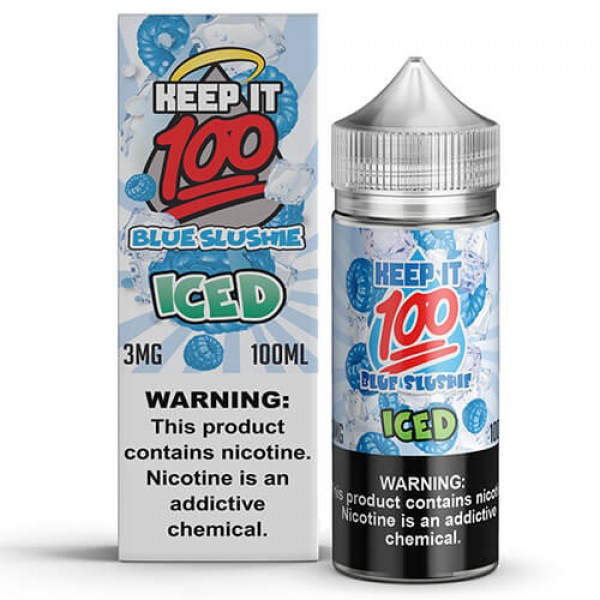 Keep It 100 E-Juice – Blue Slushie ICED – 100ml / 6mg
