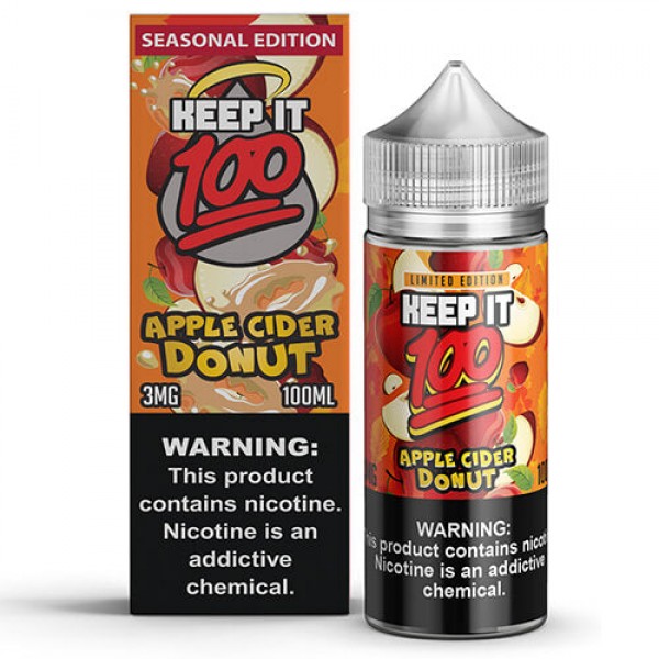 Keep It 100 E-Juice – Apple Cider Doughnut – 100ml / 0mg