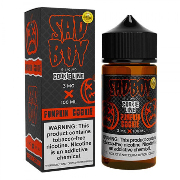 Sadboy Tobacco-Free Cookie Line – Pumpkin (Limited Edition) – 100ml / 0mg