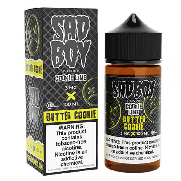 Sadboy Tobacco-Free Cookie Line – Butter Cookie – 100ml / 0mg