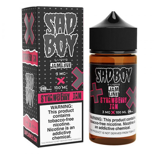 Sadboy Tobacco-Free Jam Line – Strawberry – 100ml / 0mg