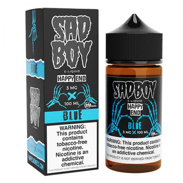 Sadboy Tobacco-Free Happy End Line – Blue – 100ml / 0mg