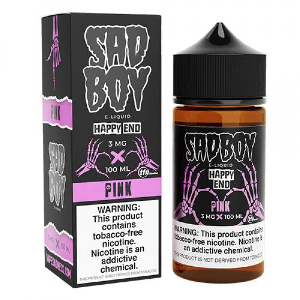 Sadboy Tobacco-Free Happy End Line – Pink – 100ml / 0mg