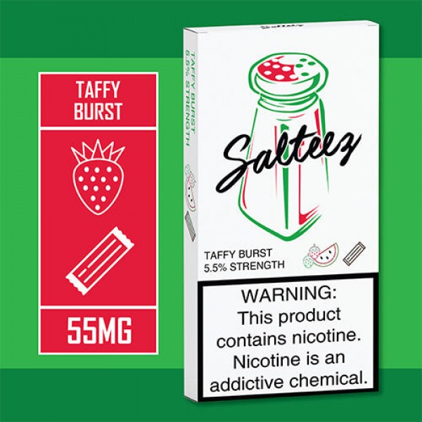 Salteez Pods – Taffy Burst (4 Pack) – 4 Pack / 55mg