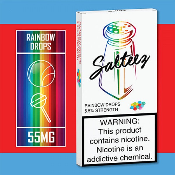 Salteez Pods – Rainbow Drops (4 Pack) – 4 Pack / 55mg