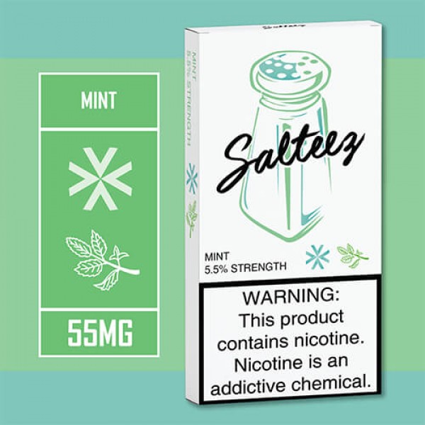 Salteez Pods – Mint (4 Pack) – 4 Pack / 55mg
