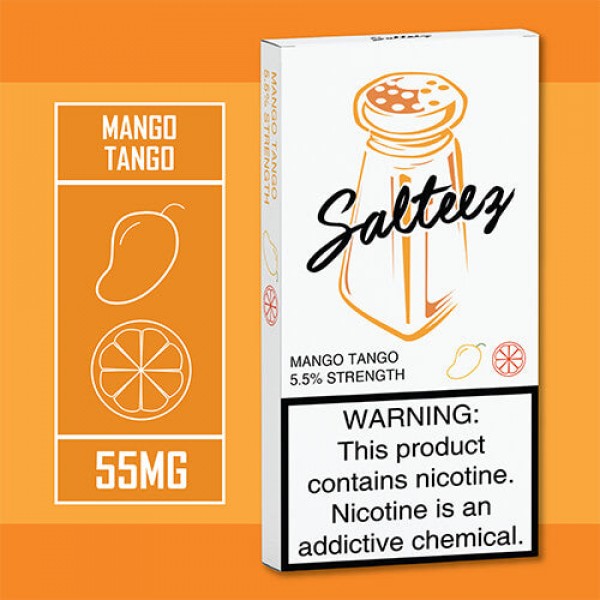 Salteez Pods – Mango Tango (4 Pack) – 4 Pack / 55mg