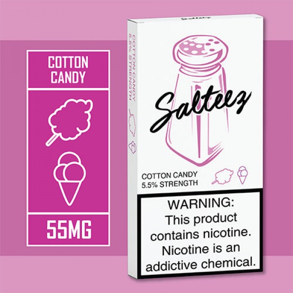 Salteez Pods – Cotton Candy (4 Pack) – 4 Pack / 55mg